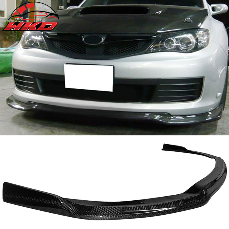 Fits 08-10 Subaru Impreza WRX STI GRB VR Style Front Bumper Lip Carbon Fiber CF