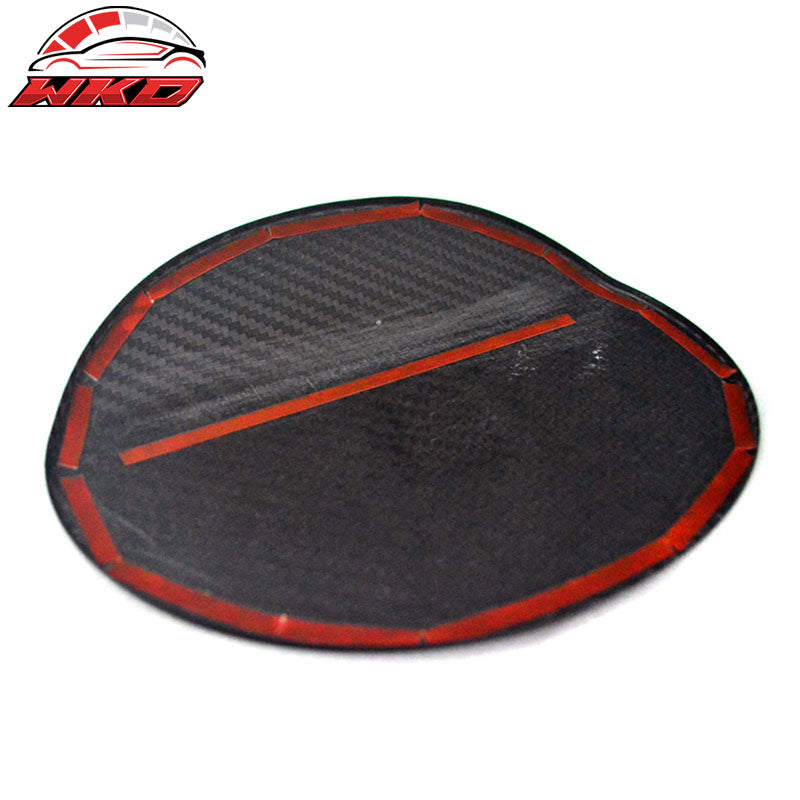 Fits 15-21 Subaru WRX STI Sedan Fuel Tank Cap Cover Trim - Matte Carbon Fiber
