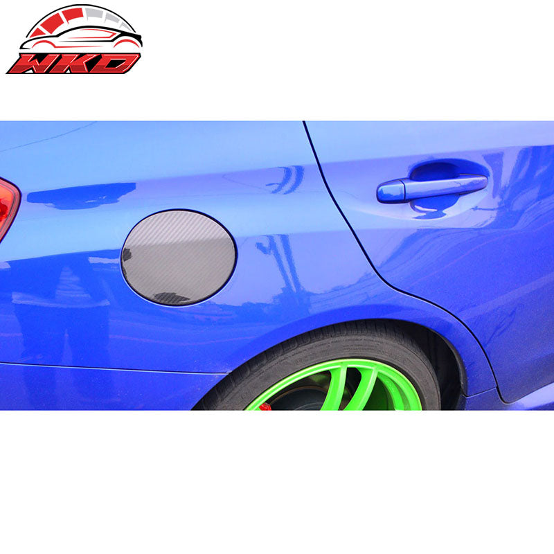 Fits 15-21 Subaru WRX STI Sedan Fuel Tank Cap Cover Trim - Matte Carbon Fiber
