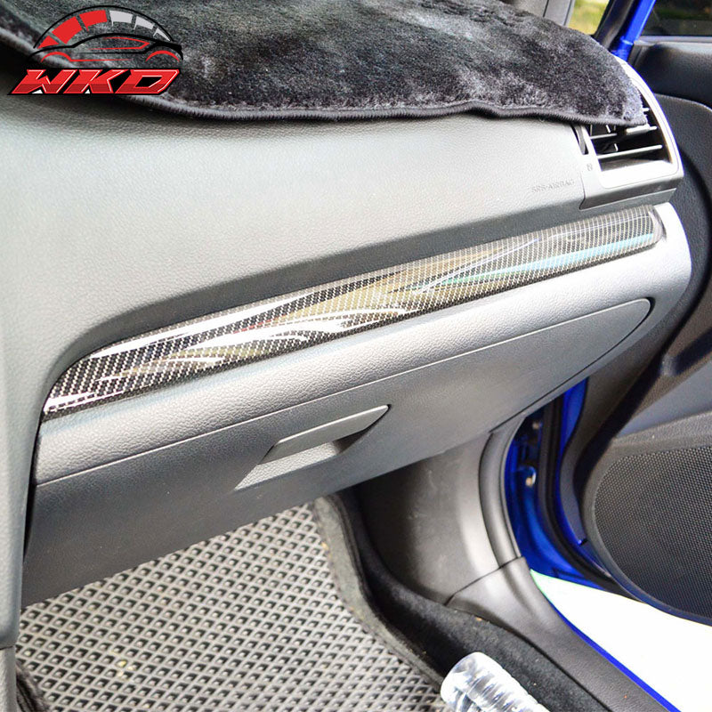 Fits 15-21 Subaru WRX STI OE Style Front Glove Box Cover Trim Matte Carbon Fiber