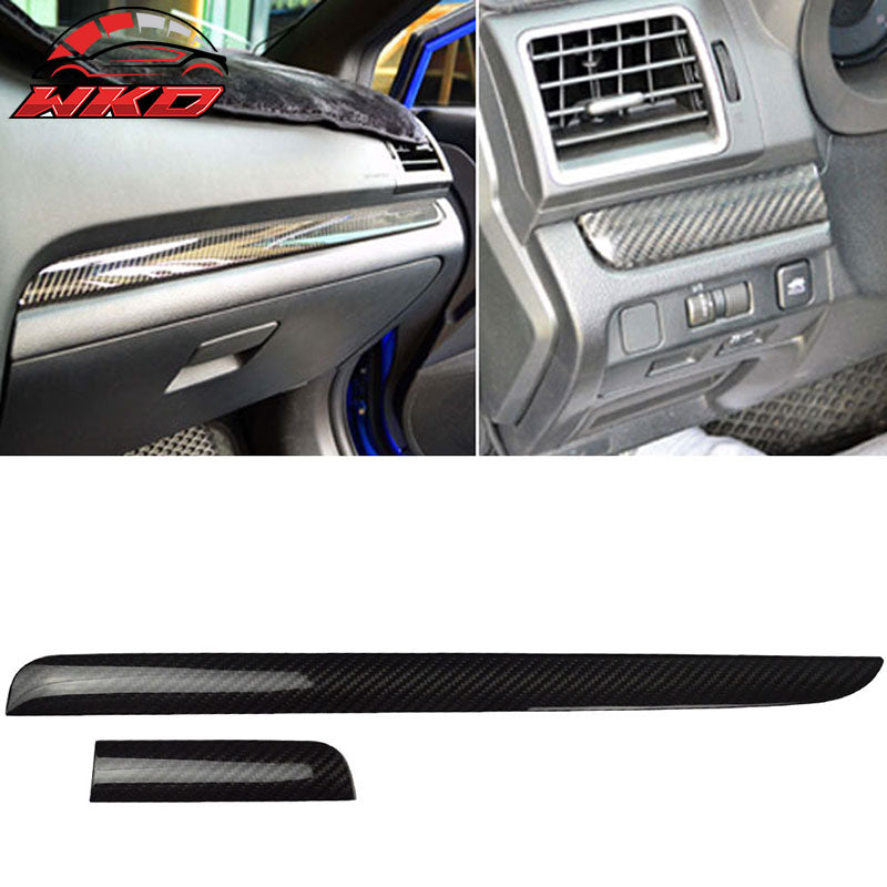 Fits 15-21 Subaru WRX STI Interior Glove Box Decoration Cover Carbon Fiber CF