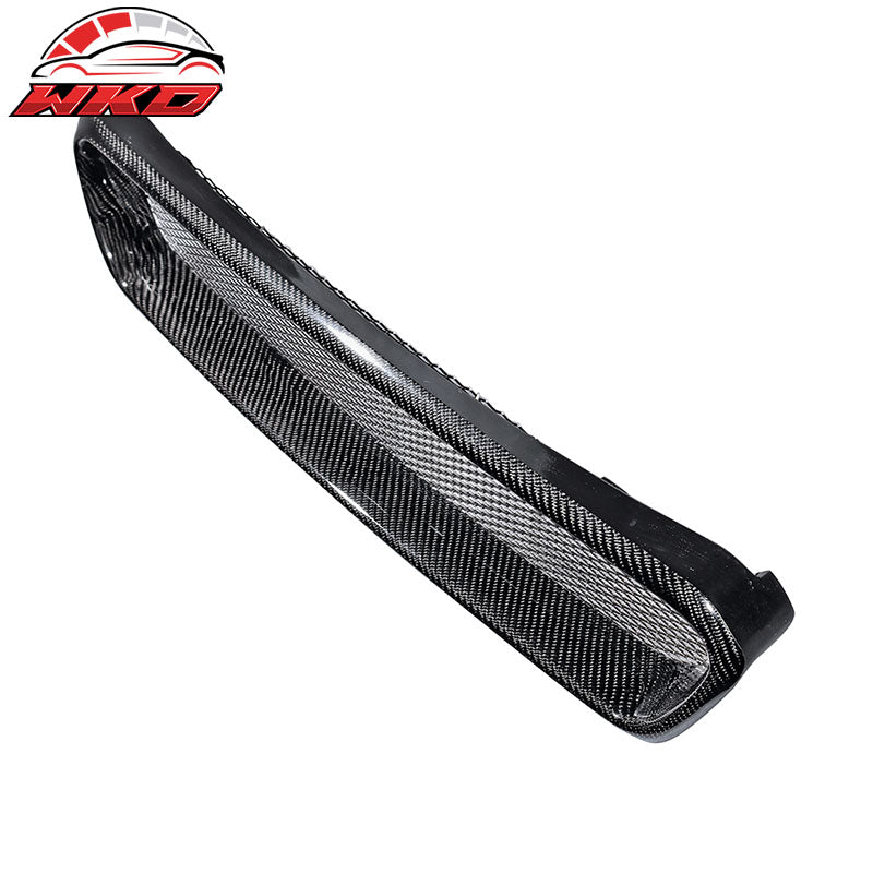 Fits 15-17 Subaru WRX STI CS Style Front Grille Cover Trim - Matte Carbon Fiber