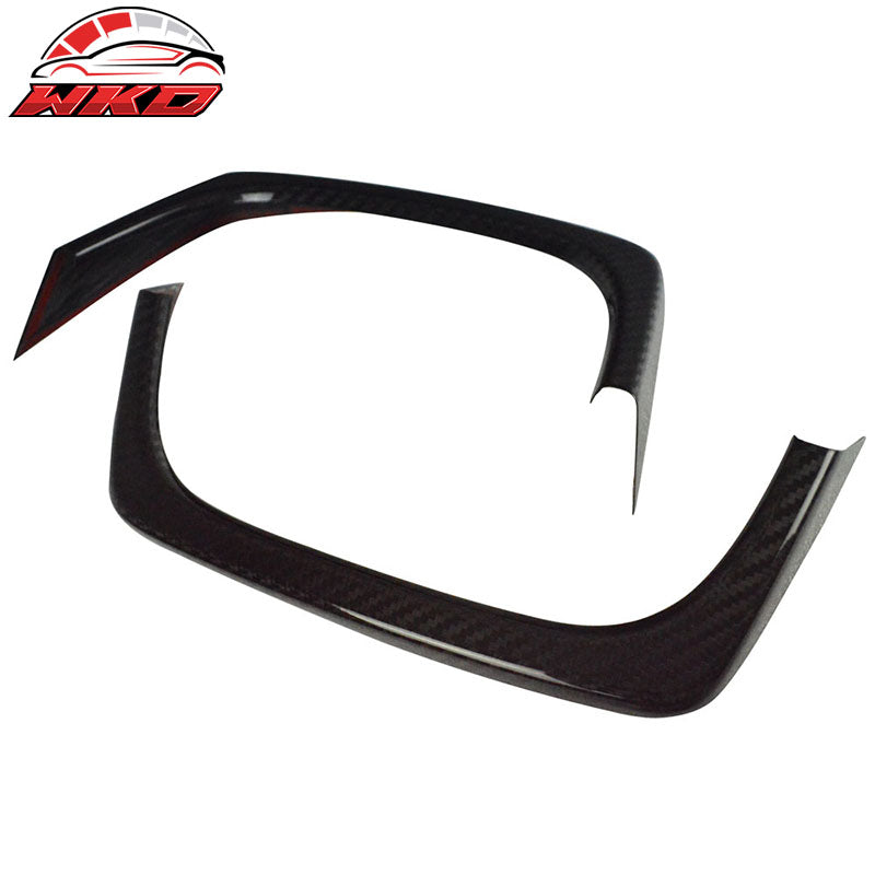 Fits 15-21 Subaru WRX STI Rear Exhaust Pipe Cover Heat Shield Matte Carbon Fiber