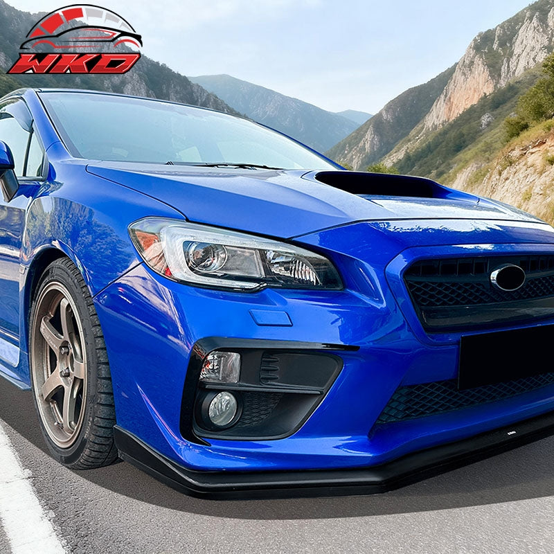 Wholesale For 15-17 Subaru WRX STI IKON Front Bumper Side Splitter Canards ABS Gloss Black - Wikond Auto
