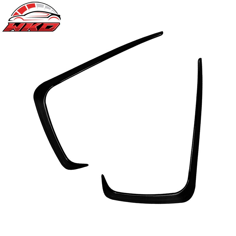 Wholesale For 15-17 Subaru WRX STI IKON Front Bumper Side Splitter Canards ABS Gloss Black - Wikond Auto