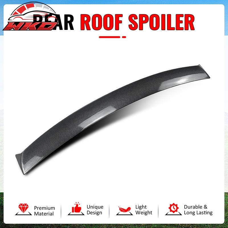 Fits 15-21 Subaru WRX STI IKON Style Rear Roof Spoiler Wing Carbon Fiber Print