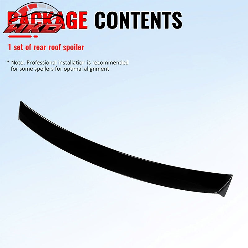 Fits 15-21 Subaru WRX STI IKON Style Rear Roof Window Spoiler Wing Gloss Black