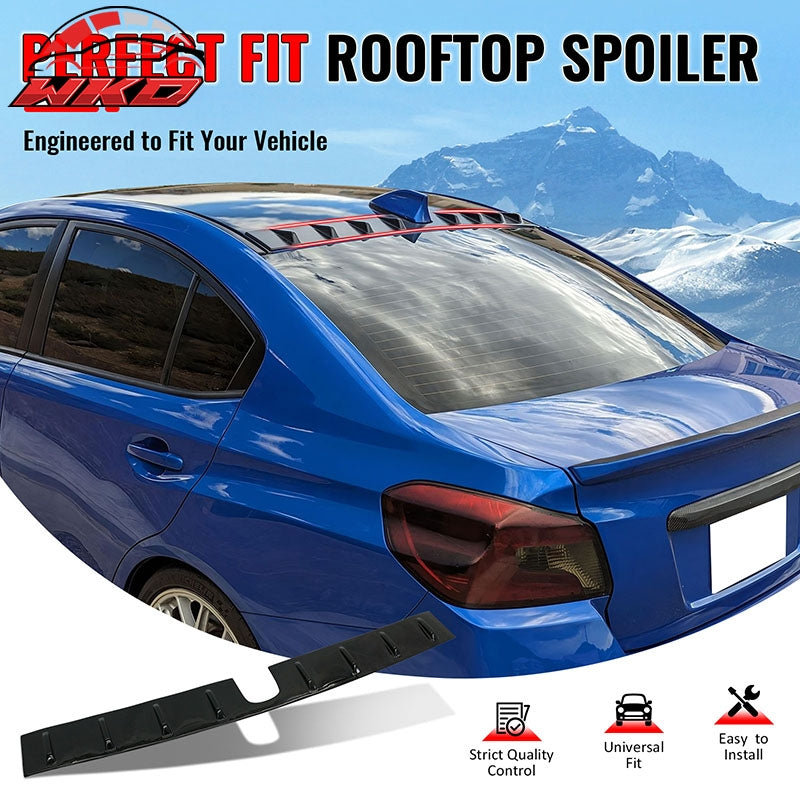 Fits 15-21 Subaru WRX STI & 12-16 Impreza OE Style Roof Spoiler Gloss Black PP