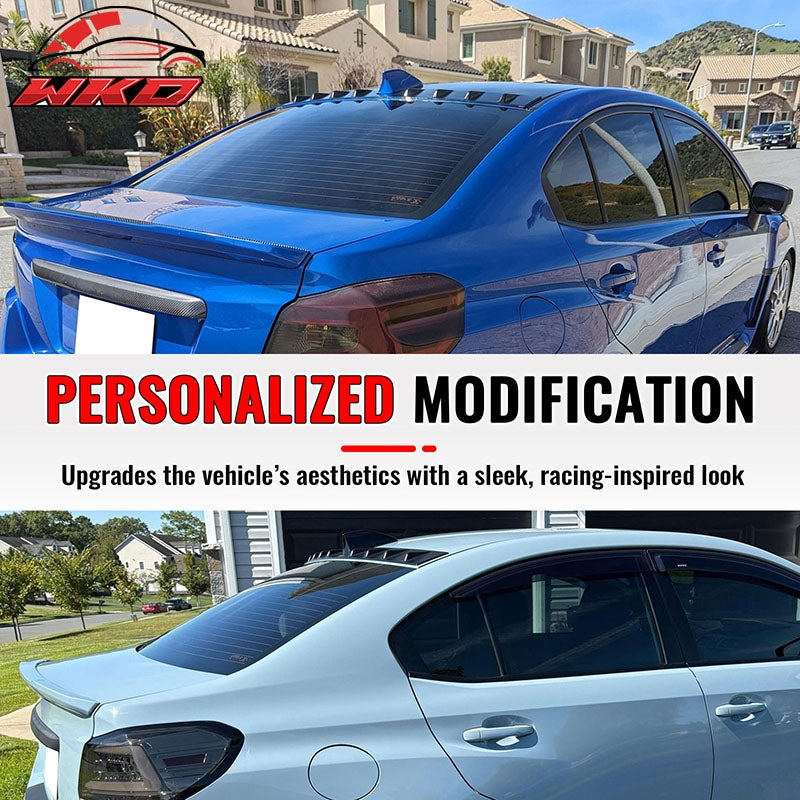 Fits 15-21 Subaru WRX STI & 12-16 Impreza OE Style Roof Spoiler Gloss Black PP