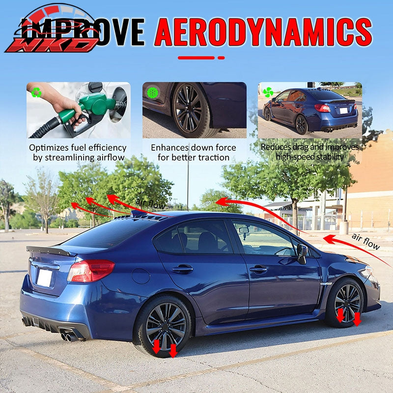 Fits 15-21 Subaru WRX STI & 12-16 Impreza OE Style Roof Spoiler Gloss Black PP