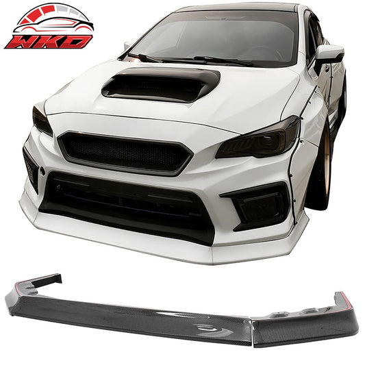 Wholesale 15-21 Subaru WRX STI OI Style Wet Carbon Fiber Front Bumper Lip Spoiler 3PC - Wikond Auto