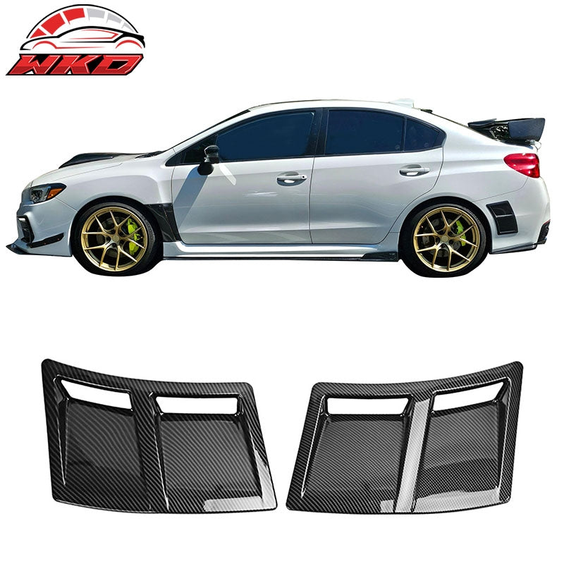 Wholesale 15-21 Subaru WRX & STI Rear Bumper Air Vent Corner Cover Carbon Fiber Print