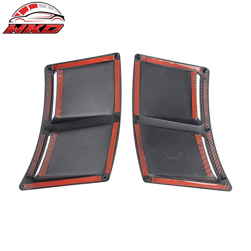 Fits 15-21 Subaru WRX & STI Rear Bumper Air Vent Corner Cover Carbon Fiber Print