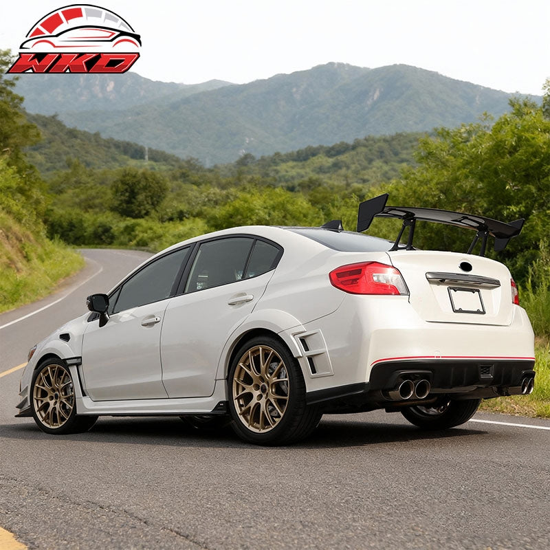 Fits 15-21 Subaru WRX & STI Rear Bumper Air Vent Corner Fender Cover Matte Black