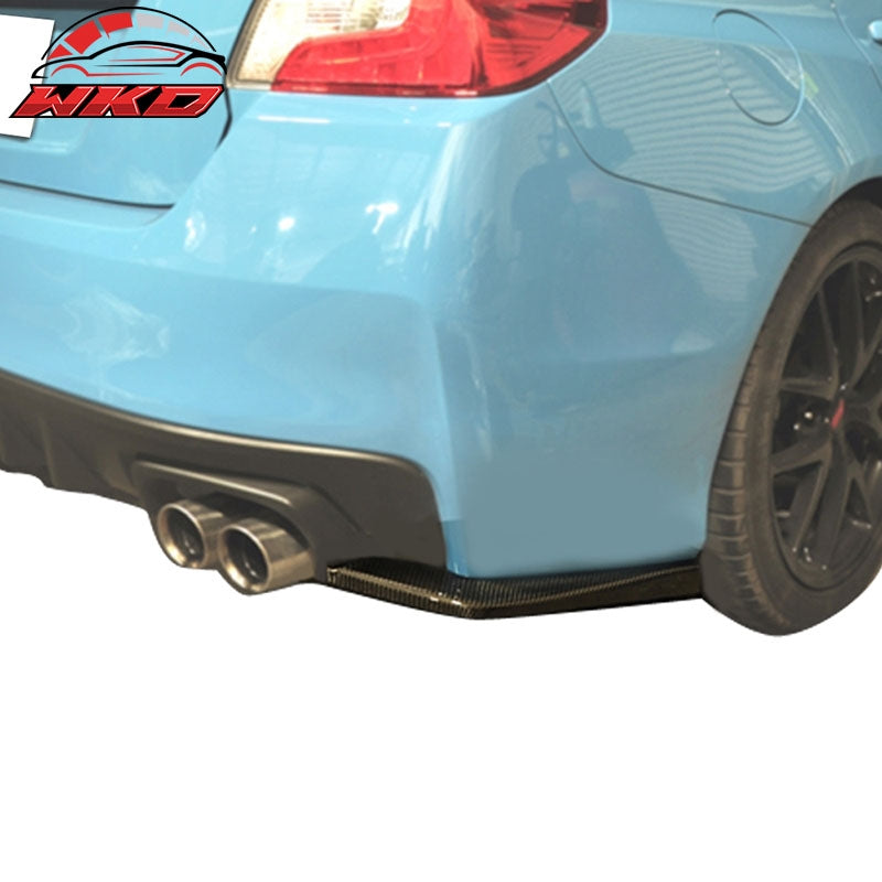 Fits 15-21 Subaru WRX/STI Rear Bumper Apron Splitters Carbon Fiber CF
