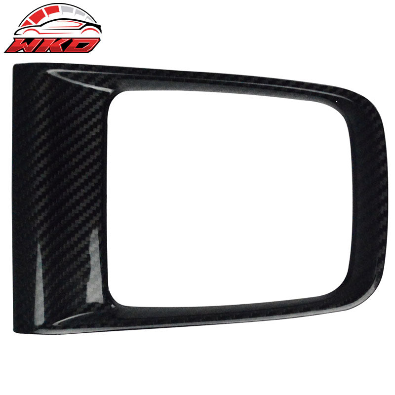 Fits 15-21 Subaru WRX STI Carbon Fiber CF Front Gear Shifter Panel Cover Trim