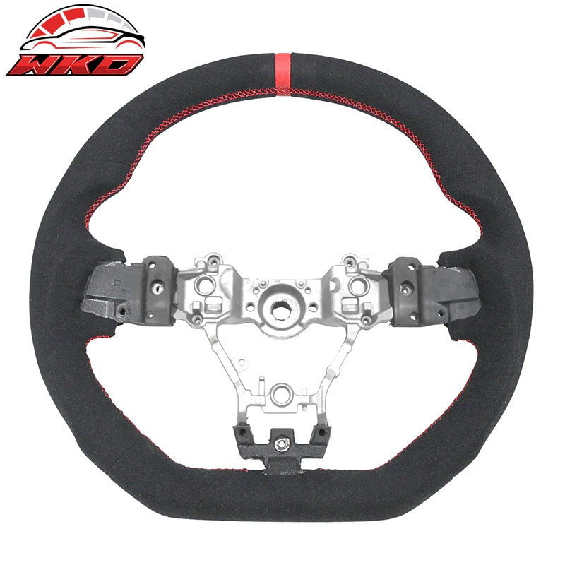 Wholesale 15-21 Subaru WRX & STI Steering Wheel Alcantara + Red Stitching + Red Line