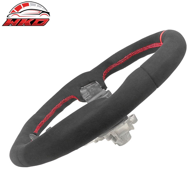 Fits 15-21 Subaru WRX & STI Steering Wheel Alcantara + Red Stitching + Red Line