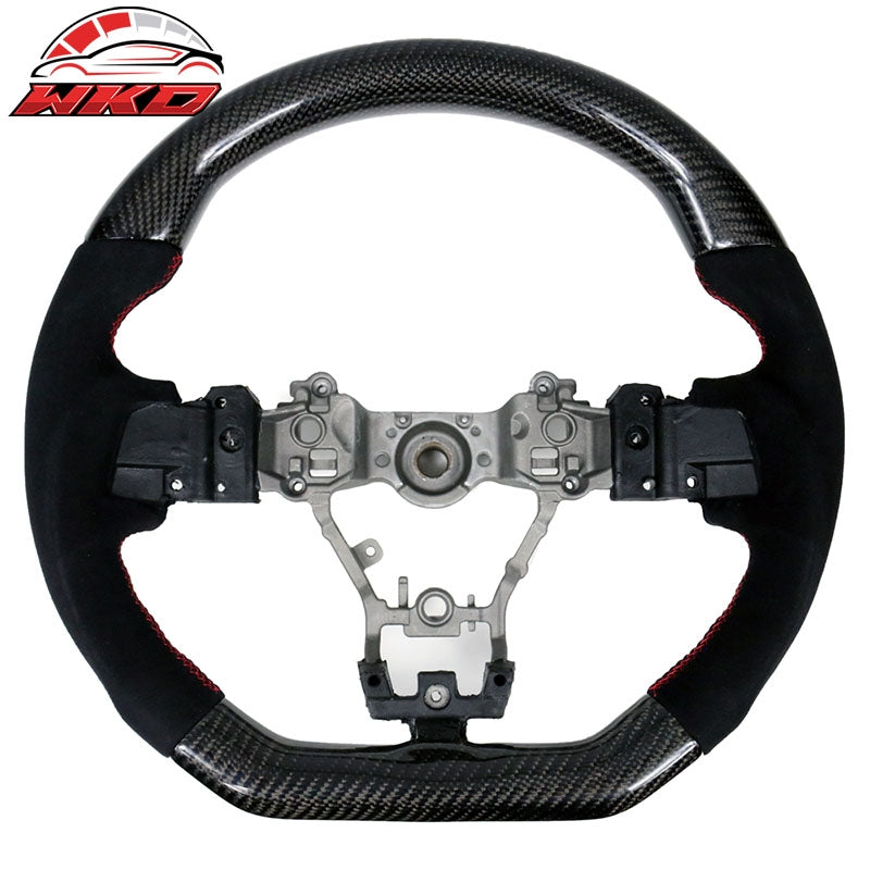 Wholesale 15-21 Subaru WRX & STI Steering Wheel CF + Alcantara + Red Stitching