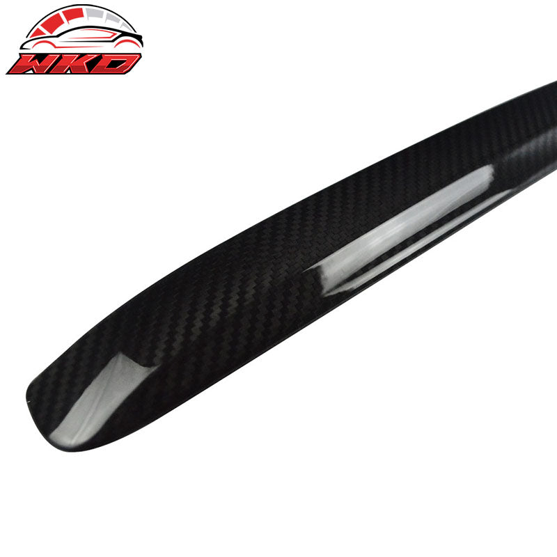Fits 15-21 Subaru WRX STI Rear Trunk Lid Garnish Trim Cover - Carbon Fiber CF