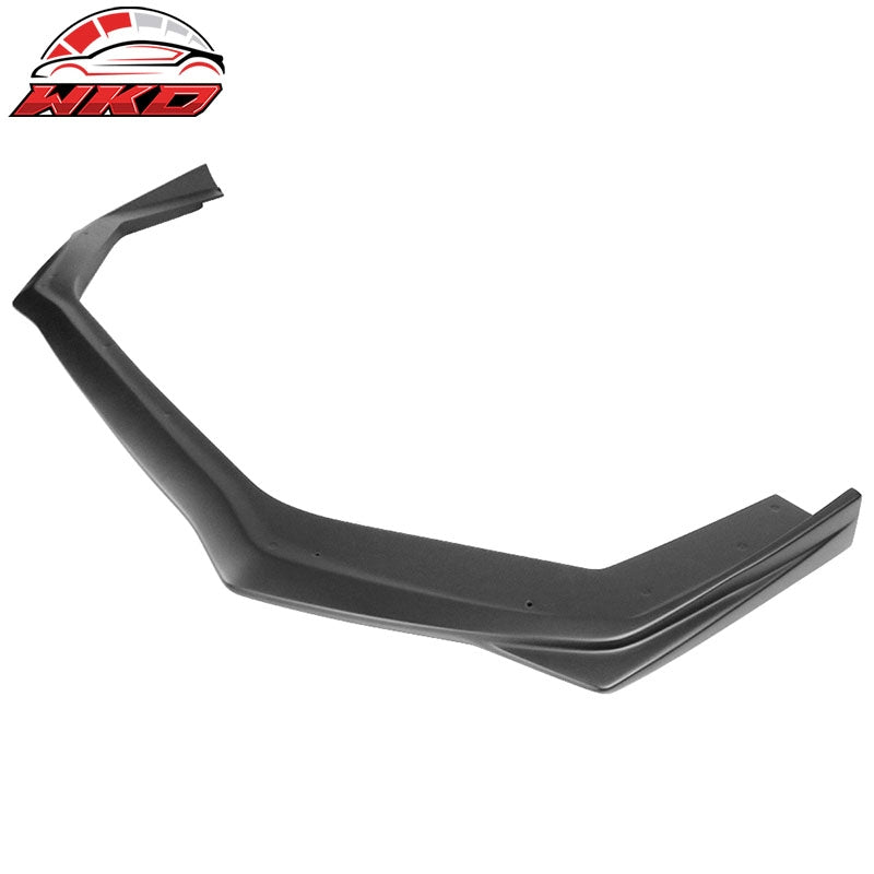 Fits 15-21 Subaru WRX STI V2 Style Front Bumper Lip Spoiler - Matte Black ABS
