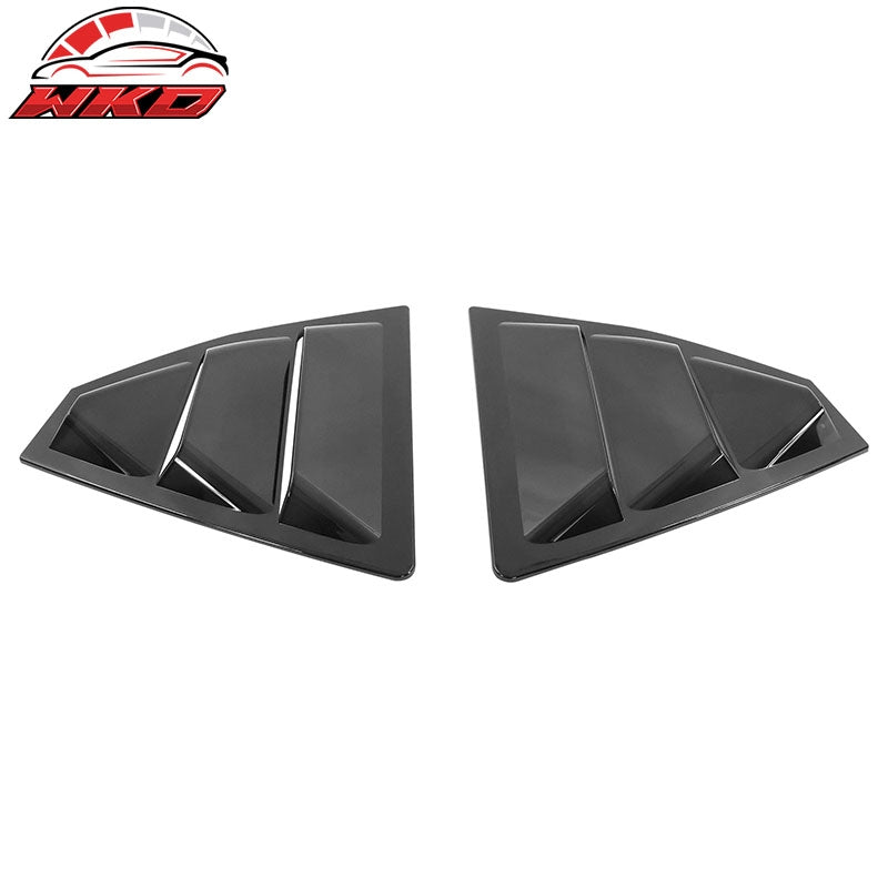 Fits 22-26 Subaru WRX IKON Style 2PCS Side Window Louver Vent Cover Unpainted PC