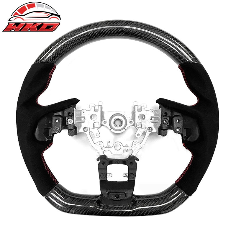 Wholesale 22-26 Subaru WRX Sedan Carbon Fiber Steering Wheel Alcantara W/ Red Stitch
