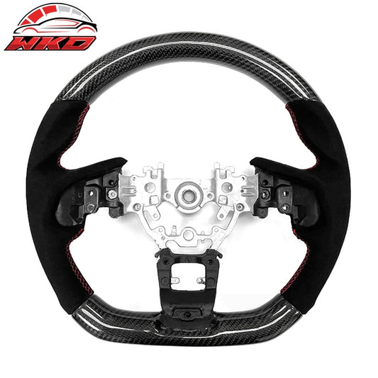 Wholesale 22-26 Subaru WRX Sedan Carbon Fiber Steering Wheel Alcantara W/ Red Stitch