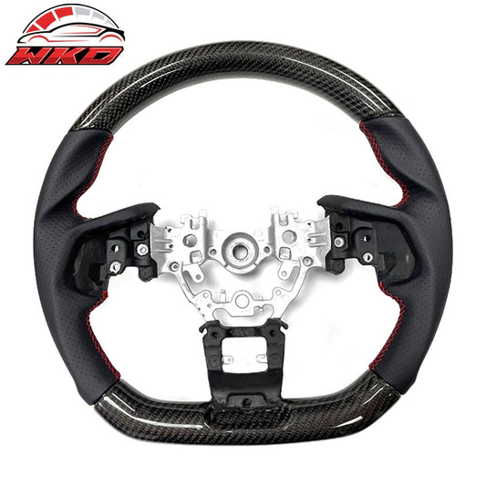 Wholesale 22-26 Subaru WRX Carbon Fiber Steering Wheel Perforated Leather Red Stitch
