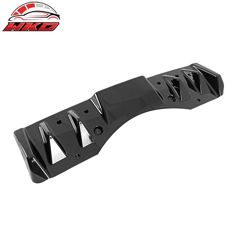 Fits 22-26 Subaru WRX VB 5th Added On Shark Fin Rear Bumper Diffuser Gloss Black