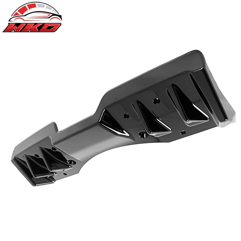 Fits 22-26 Subaru WRX VB 5th Added On Shark Fin Rear Bumper Diffuser Gloss Black