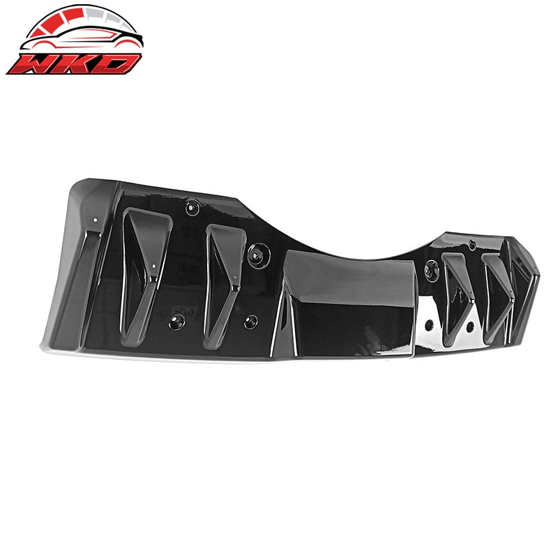 Fits 22-26 Subaru WRX VB 5th Added On Shark Fin Rear Bumper Diffuser Gloss Black