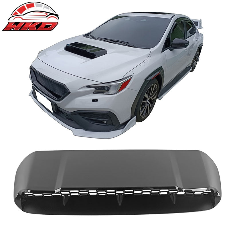 Fits 22-26 Subaru WRX VB D Style Front Air Intake Vent Hood Scoop Gloss Black
