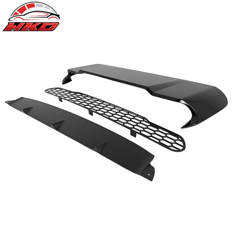 Fits 22-26 Subaru WRX VB D Style Front Air Intake Vent Hood Scoop Gloss Black