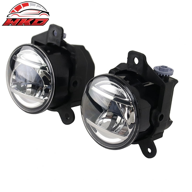 Fits 22-26 Subaru WRX VB Front Bumper LED Fog Lights Lamp Replacement W/Brackets