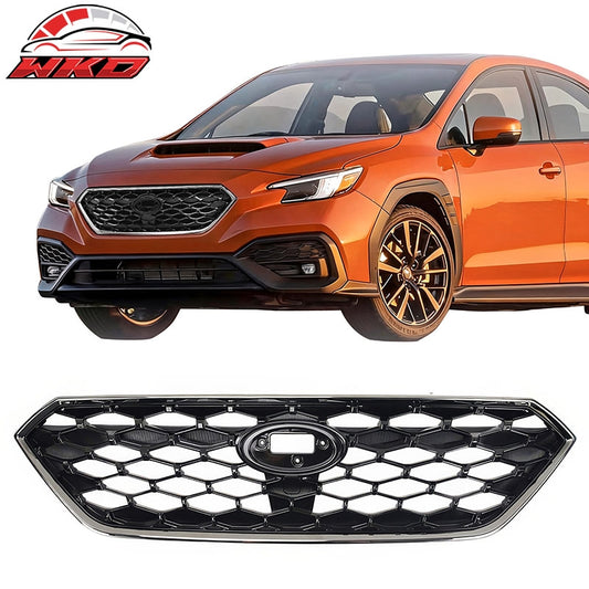 Wholesale 22-26 Subaru WRX VB JDM1 Style Front Upper Grille Gloss Black Chrome Frame - Wikond Auto