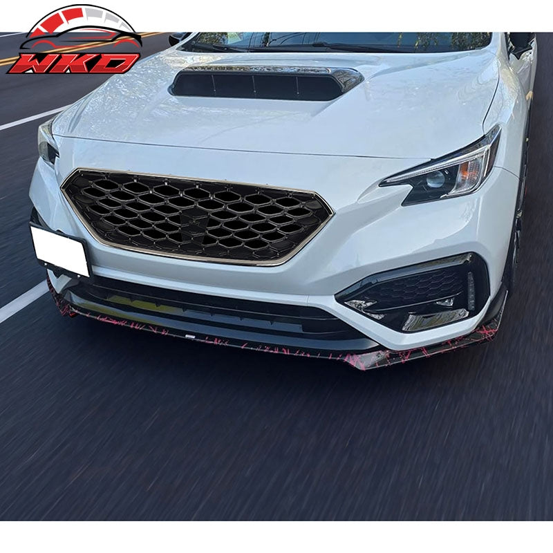 Fits 22-26 Subaru WRX VB JDM2 Style Front Upper Grille Gloss Black Chrome Frame