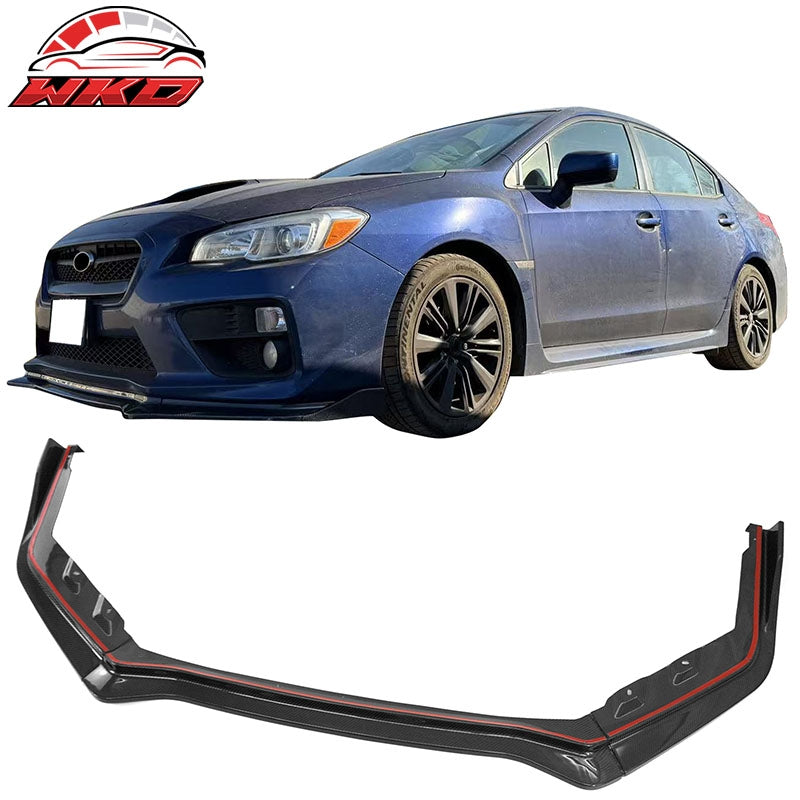 Wholesale 15-21 Subaru WRX/WRX STI Front Bumper Lip Carbon Fiber IKON Style Spoiler - Wikond Auto