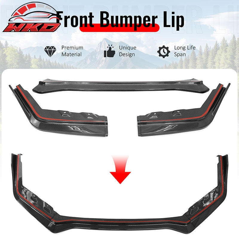Wholesale 15-21 Subaru WRX/WRX STI Front Bumper Lip Carbon Fiber IKON Style Spoiler - Wikond Auto