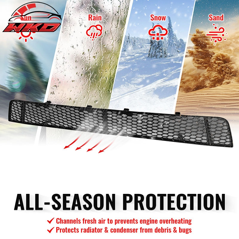 Fits 18-21 Subaru WRX/WRX STI Gloss Black Honeycomb Front Bumper Lower Grille PP