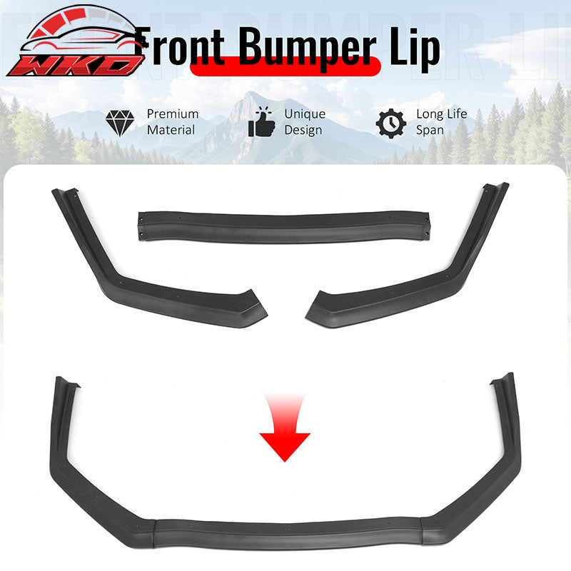 Wholesale 15-21 Subaru WRX & WRX STI Matte Black Front Bumper Lip Spoiler 3PCS Set - Wikond Auto
