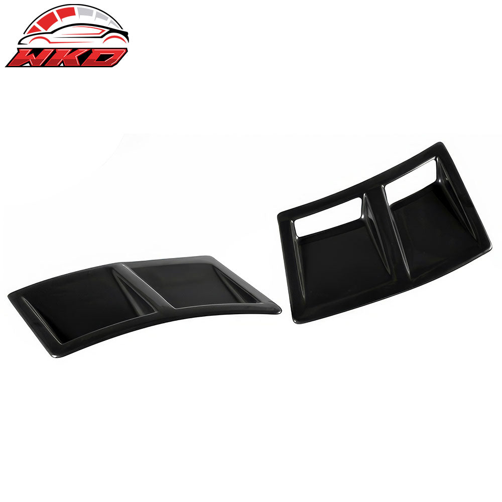 Fits 15-21 Subaru WRX & STI 2PCS Rear Bumper Side Fender Vent Unpainted Black
