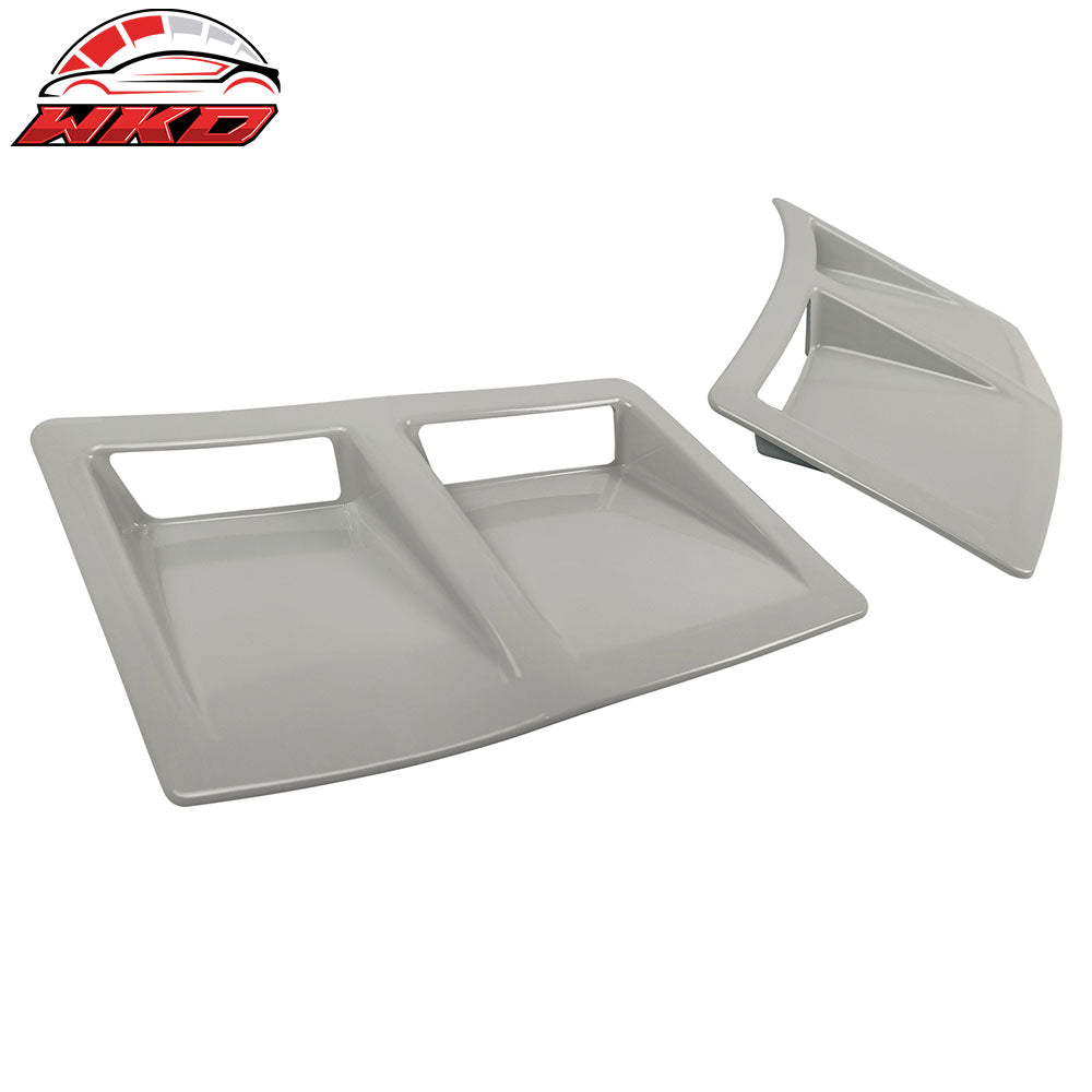 Fits 15-21 Subaru WRX STI Style Rear Bumper Side Fender Vent Painted #K1X White
