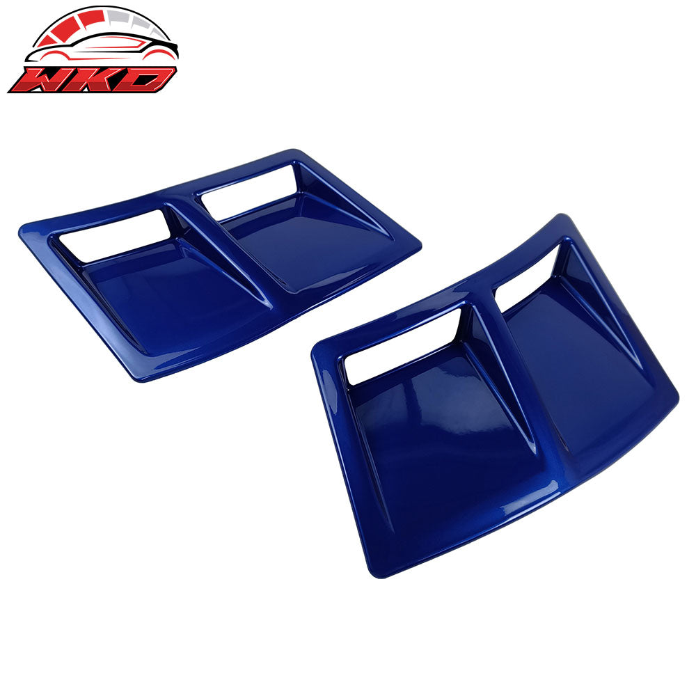 Fits 15-21 Subaru WRX STI Style Rear Bumper Side Fender Vent Painted #K7X Blue