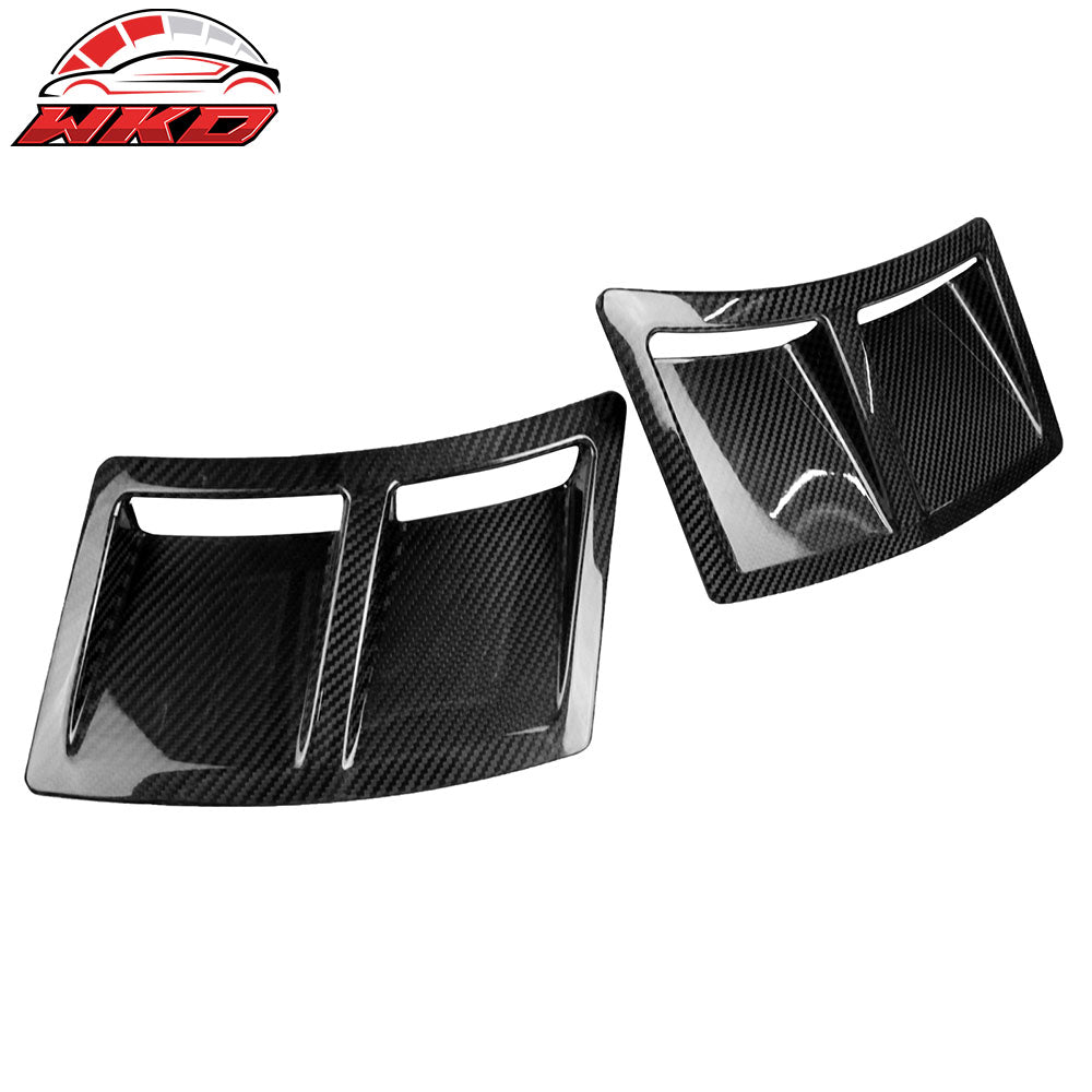 Fits 15-21 Subaru WRX STI Style Carbon Fiber CF Rear Bumper Side Fender Vent 2PC
