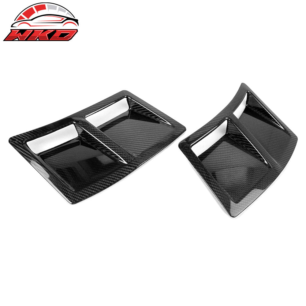 Fits 15-21 Subaru WRX STI Style Carbon Fiber CF Rear Bumper Side Fender Vent 2PC