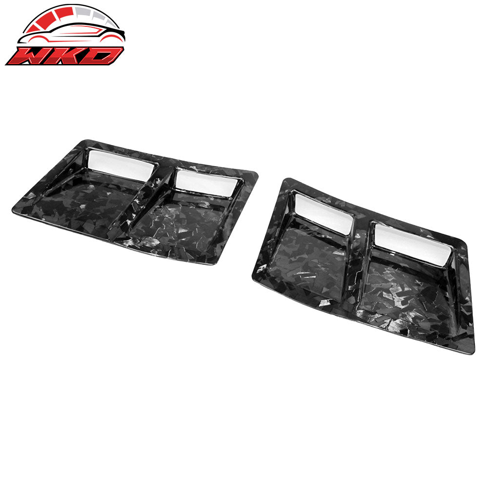 Fits 15-21 Subaru WRX STI Style Rear Bumper Side Fender Vent Forged Carbon Fiber