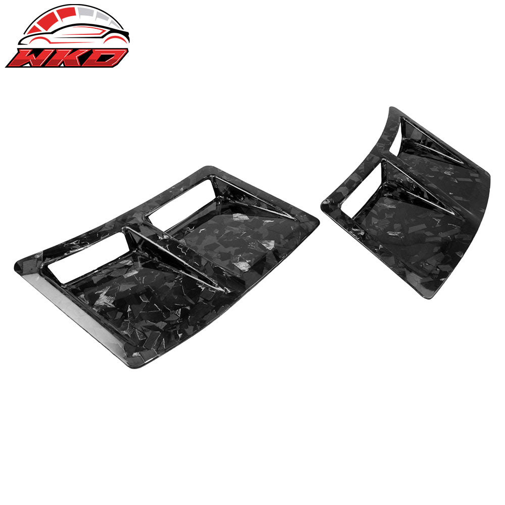 Fits 15-21 Subaru WRX STI Style Rear Bumper Side Fender Vent Forged Carbon Fiber