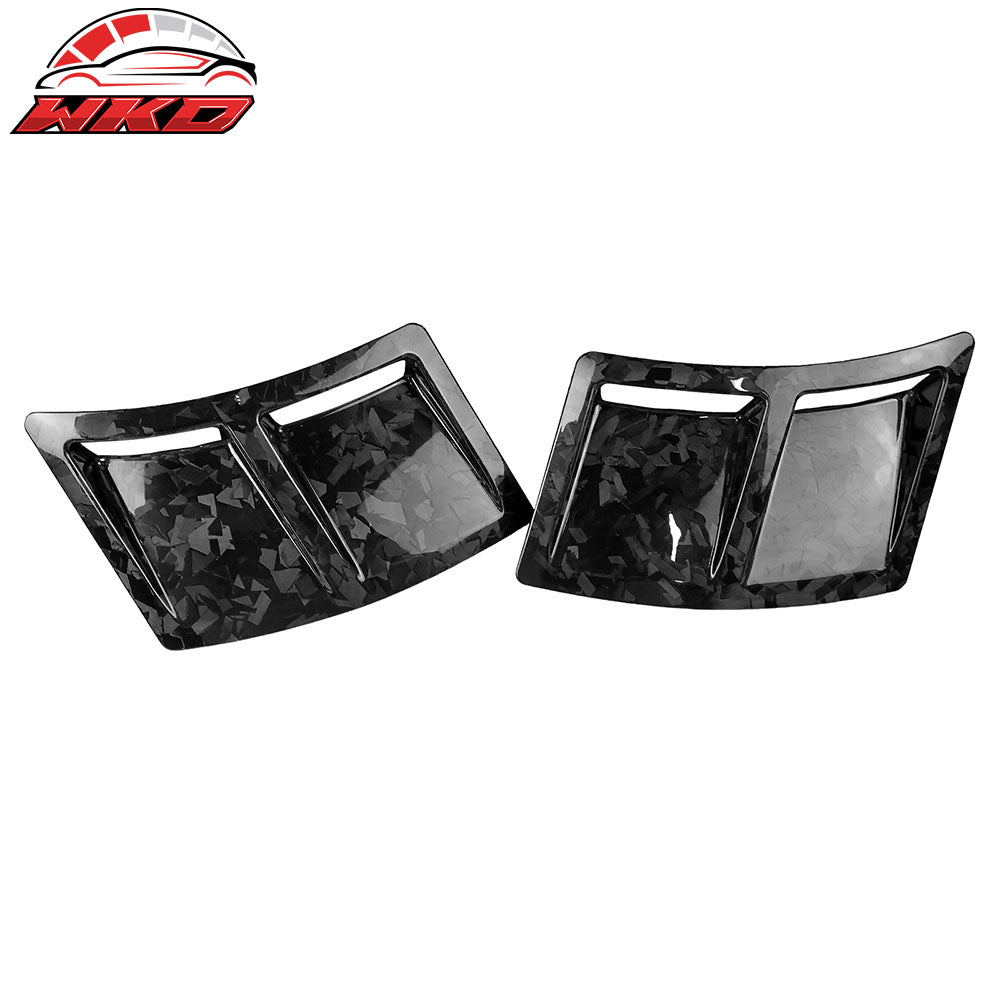 Fits 15-21 Subaru WRX STI Style Rear Bumper Side Fender Vent Forged Carbon Fiber