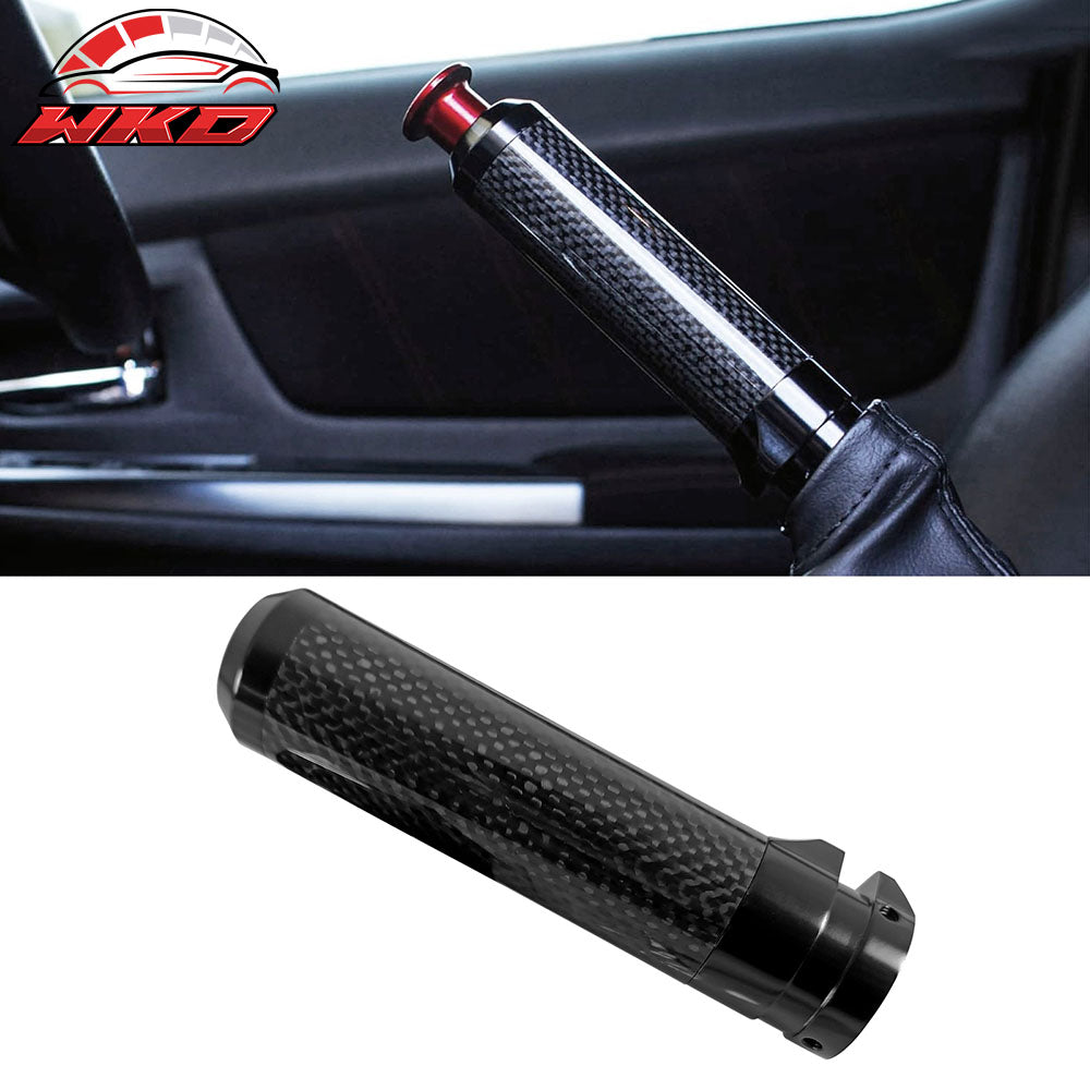 Fits 13-25 FRS GT86 BRZ WRX Forester Handbrake E-Brake Handle Carbon Fiber CF